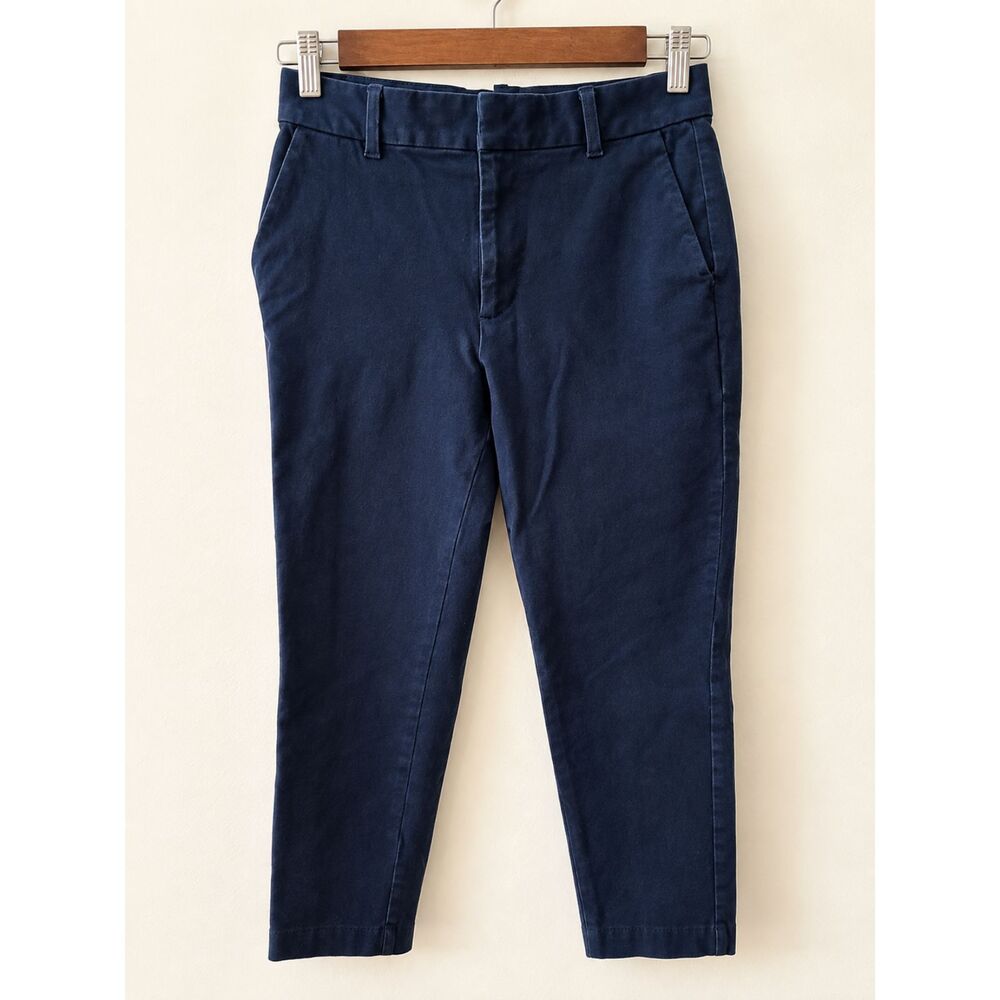 GAP Women’s Size 2 Slim Ankle High Rise Navy Blue Pants Chinos